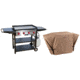 Camp Chef Flat Top Grill w/Flat Top Griddle and Grill Grates, 31.5in x 19.5in, with Tan Patio Cover, PC600XL