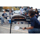 Camp Chef Italia Artisan Outdoor Pizza Oven, White/Black PZ90