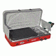 Camp Chef Mountain Series Rainer Camper 2 Burner Stove/Grill/Griddle Combo, Red/Silver MS2GG