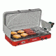 Camp Chef Mountain Series Rainer Camper 2 Burner Stove/Grill/Griddle Combo, Red/Silver MS2GG