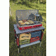 Camp Chef Mountain Series Rainer Camper 2 Burner Stove/Grill/Griddle Combo, Red/Silver MS2GG