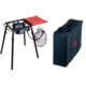 Camp Chef Explorer 14 1X Single Burner Stove, Red/Black, with Black Carry Bag, CB30