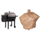Camp Chef Smokepro DLX Pellet Grill, Bronze, with Tan Patio Cover, PCPG24L