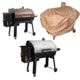 Camp Chef SmokePro SGX 36 Wi-Fi Pellet Grill, Bronze, with Tan Patio Cover, PCPG36L, and Blanket for 36in Pellet Grills, Grey, PG36BLKL