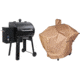 Camp Chef Smokepro Xt Pellet Grill, Black, with Tan Patio Cover, PCPG24L
