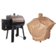 Camp Chef Smokepro Xt Pellet Grill, Bronze, with Tan Patio Cover, PCPG24L