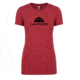 CampSaver Logo T-Shirt - Women's, Scarlet/Black Logo, Medium, CVC 6610-SCRT-BLK-M