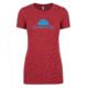 CampSaver Logo T-Shirt - Women's, Scarlet/Teal Logo, Extra Small, CVC 6610-SCRT-TL-XS