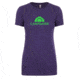 CampSaver Logo T-Shirt - Women's, Storm/Neon Green Logo, Large, CVC 6610-STRM-L
