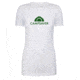 CampSaver Logo T-Shirt - Women's, White/Forest Green Logo, Large, CVC 6610-WHTE-FG-L