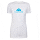 CampSaver Logo T-Shirt - Women's, White/Teal Logo, Large, CVC 6610-WHTE-TL-L