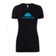 CampSaver Logo T-Shirt - Women's, Black/Teal Logo, Extra Small, CS-Logo-Tee-W-BLK/TEAL-XS