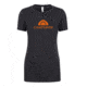 CampSaver Logo T-Shirt - Women's, Charcoal Heather/Orange Logo, Medium, CS-Logo-Tee-W-CCHE/OR-M