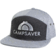 CampSaver Embroidered 7 Panel Strapback - Unisex, Heather Grey/Charcoal, One size, CSLogoHat-50-I572HGRCHA-SE
