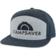 CampSaver Embroidered 7 Panel Strapback - Unisex, Pigeon/Navy, One size, CSLogoHat-50-I572GRNPGA-SE