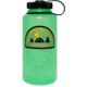 CampSaver Great Outdoors Nalgene Wide Mouth Bottle, Glow Green / Black, 32 oz, CSTRI32GO-GLO/BLA