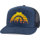 CampSaver Logo Hat 7 Panel - Unisex, Sunset Trees/Light Navy/Navy, One Size, CS-Logo-7PHat-SSTR-LNNV