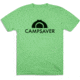 CampSaver Logo T-Shirt - Mens, Apple Green/Black, X-Small, CS-Logo-APG-BLK-X-Small