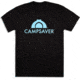 CampSaver Logo T-Shirt - Mens, Black/Teal, XXXX-Large, CS-Logo-BLK-TL-XXXX-Large