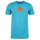 CampSaver Logo T-Shirt - Mens, Bondi Blue/Orange Logo, Small, CS-Logo-Tee-M-BBLU/OR-S