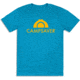 CampSaver Logo T-Shirt - Mens, Bondi Blue/Orange, X-Small, CS-Logo-BB-ORG-X-Small