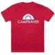 CampSaver Logo T-Shirt - Mens, Cardinal/Teal, X-Small, CS-Logo-CRD-TL-X-Small