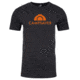 CampSaver Logo T-Shirt - Mens, Charcoal Heather/Orange Logo, Small, CS-Logo-Tee-M-CCHE/OR-S