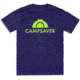 CampSaver Logo T-Shirt - Mens, Storm/Neon Green, X-Small, CS-Logo-STR-NG-X-Small