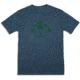 CampSaver Mountain Adventure T-Shirt, Indigo/Forest Green Logo, Small, MTNADV-IND-FG/TL-Small