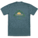 CampSaver Mountain Adventure T-Shirt, Indigo/Forest Green/Tan Logo, XX-Large, MTNADV-IND-FG/TNLG-XX-LG