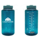 CampSaver Nalgene Wide Mouth Bottle, 32oz, Blue/Natural, 32 oz, CS-TRI32W-CDT/BLU
