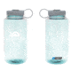 CampSaver Nalgene Wide Mouth Bottle, 32oz, Platinum, 32 oz, CS-TRI32W-SEA/PLAT