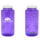 CampSaver Nalgene Wide Mouth Bottle, 32oz, White, 32 oz, CS-TRI32W-PUR/WHT