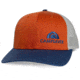 CampSaver Standard Embroidered Logo Hat, Dark Orange/Aluminum/Light Navy - Denim Logo, One Size, CS-Logo-C12Hat-OR-ALU-LN