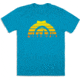 CampSaver Sunset Logo T-Shirt, Bondi Blue, X-Small, SNST-Logo-BB-X-Small