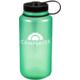 CampSaver Nalgene Wide Mouth Bottle, 32oz, Glow Green Bottle Black Cap White Logo, CS-TRI32W-GLO/BLA