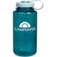 CampSaver Nalgene Wide Mouth Bottle, 32oz, Trout Green Bottle Iridescent Platinum Cap White L, CS-TRI32W-TRO/IPLA