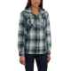 Carhartt Beartooth Hooded Flannel Shirt - Womens, Navy, Large, 103235-412-REG-L