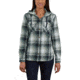 Carhartt Beartooth Hooded Flannel Shirt - Womens, Navy, Large, 103235-412-REG-L