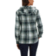 Carhartt Beartooth Hooded Flannel Shirt - Womens, Navy, Large, 103235-412-REG-L