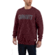 Carhartt Block Logo Crewneck Sweat - Mens, Port Heather, Small, 103853-645REGSA