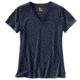 Carhartt Lockhart Short Sleeve V-Neck T-Shirt - Women's, Dark Indigo Heather, XL-REG, 102452-462-REG-XL