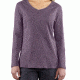 Calumet Long Sleeve V-Neck T-Shirt - Womens-Purple Sage Heather-Medium