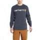 Carhartt Long Sleeve Logo T-Shirt - Men's, Bluestone, Medium/Regular, K298-BLS-REG-MED