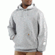Carhartt Midweight Hooded Logo Sweatshirt - Men's, Heather Gray, 2XL/Regular, K288-HGY-REG-XXL
