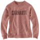 Carhartt Clarksburg Crewneck Graphic Sweatshirt - Womens, Burlwood Heather, Extra Large, 103926-668-REG-XL