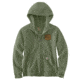 Carhartt Clarksburg Full Zip Grphc Hooded Swtshrt - Womens, Olivine Heather, Medium, 104041-G01-REG-M