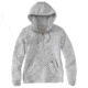 Carhartt Clarksburg Half Zip Hooded Sweatshirt - Womens, Asphalt Heather Nep, Large, 103240-E07-REG-L