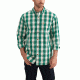 Carhartt Essential Plaid Button Down Long Sleeve Shirt for Mens, Alpine Green, 3XL/Tall 102817-303-TLL-3XL
