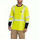 Carhartt Flame-Resistant High Vis Force Long Sleeve T-Shirt, Brite Lime, Medium/Regular 102905-323-REG-M